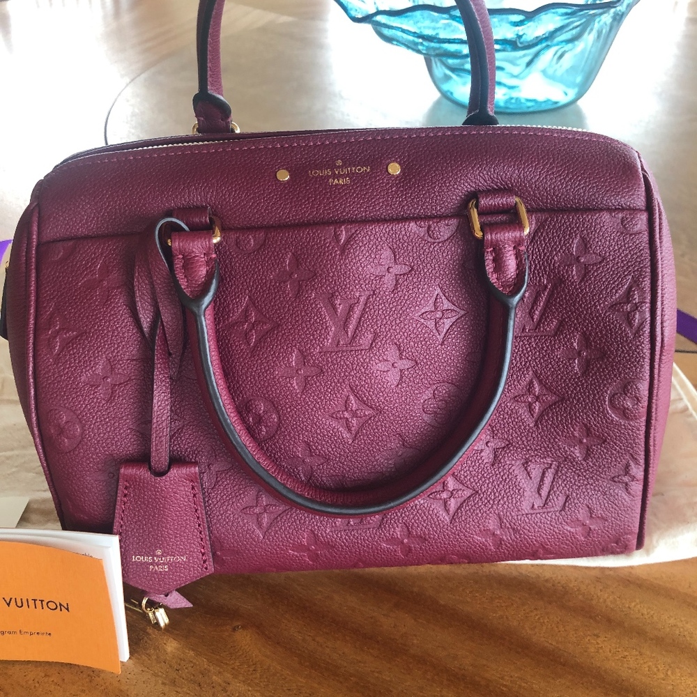 Louis Vuitton Speedy 25 Raisin NWT